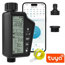 Timer Irrigazione WiFi Tuya Smart con Display e Controllo Vocale