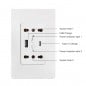 Tuya Smart WiFi Dual Wall Socket with USB and Type-C Ports