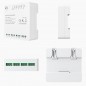 Tuya Smart Wi-Fi en RF433 droogcontactrelaismodule met 4 kanalen