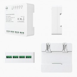 Module relais Zigbee Tuya 4 canaux 10 A, contact propre | RF433 Alexa