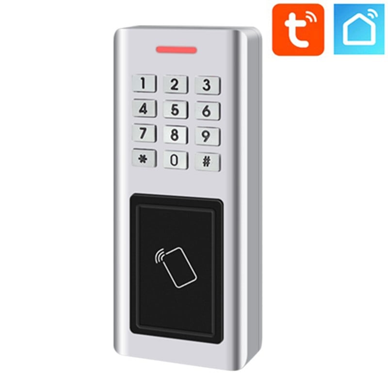 Tuya Smart WiFi Metall-Zugangskontrollsystem mit Tastatur und Kartenleser Tuya Smart WiFi Metall-Zugangskontrollsystem mit Tastatur und Kartenleser
