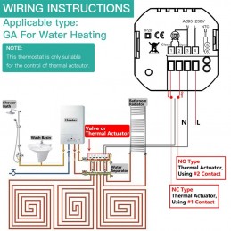 Termostato WiFi Beca BHT-2005GALW para suelo radiante por agua