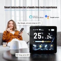 Termostato Smart WiFi per Caldaia Beca Touch 4" – Tuya App e Alexa