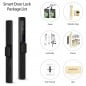 Cerradura inteligente WiFi Tuya Slim con manija compacta y huella dactilar Cerradura inteligente WiFi Tuya Slim con manija compacta y huella dactilar