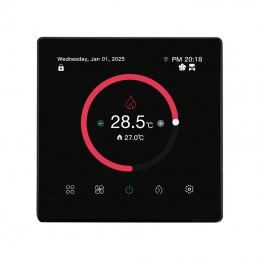 Termostato Smart WiFi Tuya per Fan Coil 2/4 Tubi con Valvole ON/OFF