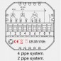 Termostato inteligente Tuya Zigbee para fan coils de 2 o 4 tubos con válvulas de encendido y apagado y 3 velocidades de Termostato inteligente Tuya Zigbee para fan coils de 2 o 4 tubos con válvulas de encendido y apagado y 3 velocidades de