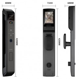 Tuya Smart Lock WiFi Gesicht 3D Fingerprint Intercom 7 Entsperrt