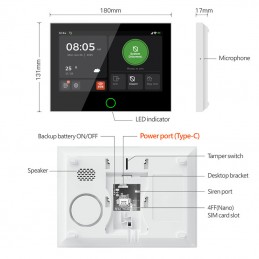 Sistema di Allarme Intelligente Professionale Tuya WiFi e 4G GSM