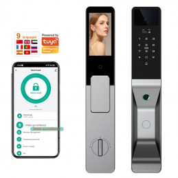 Cerradura inteligente Tuya WiFi con reconocimiento facial 3D