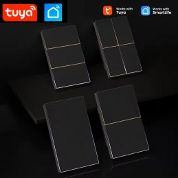 Interruptor inteligente Tuya WiFi con iluminación LED: táctil, aplicación y Alexa