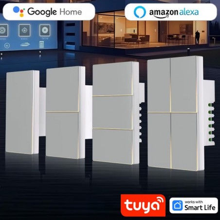 Tuya WiFi Smart Switch met LED-verlichting – Touch, App, Alexa