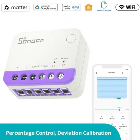 Sonoff MINI-RBS Slimme WiFi Rolluikschakelaar met Matter
