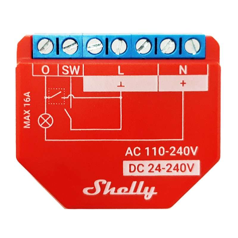 Shelly 1PM Plus Smart WiFi Switch with power and consumption