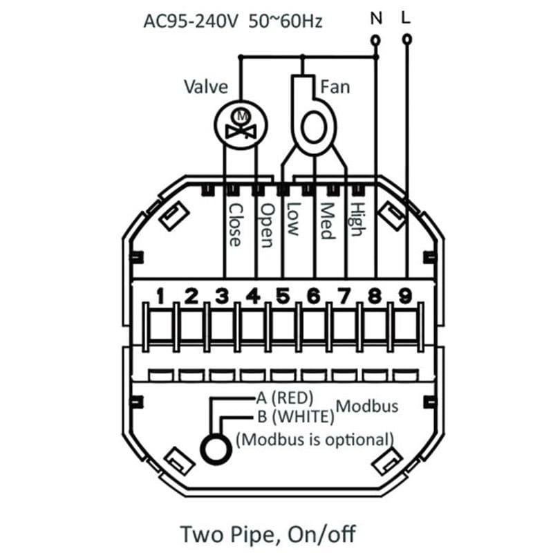 Beca BAC-8000ALW Thermostat Control Two Pipe Air Conditioners