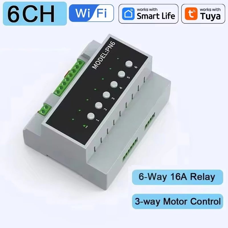 Module Relais WiFi Intelligent Tuya pour Rail DIN – Contrôle à Distance Module Relais WiFi Intelligent Tuya pour Rail DIN – Contrôle à Distance