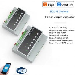 Acquista Modulo Relè Smart WiFi Tuya – 6 o 16 Canali su Guida Din