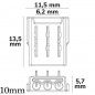 Quick Connector for 3-Pin CCT SMD LED Strip to Wire Quick Connector for 3-Pin CCT SMD LED Strip to Wire