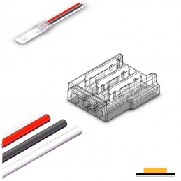 3-poliger CCT SMD-LED-Schnellverbinder vom Streifen zum Kabel – lötfrei