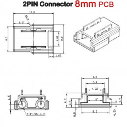 Snelle Connector voor Enkelkleurige COB- & SMD-LED-strip naar Kabel, 2-Pins