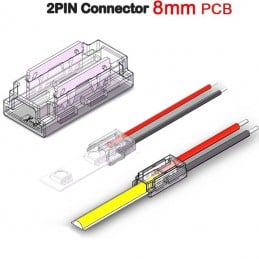 Connecteur Rapide pour Ruban LED COB et SMD Monocouleur à 2 Broches, de Bande à Câble
