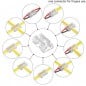 Connecteur Rapide 9en1 pour Bandes LED COB et SMD 2 broches Monochrome
