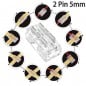 Connecteur Rapide 9en1 pour Bandes LED COB et SMD 2 broches Monochrome