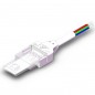 Connecteur Étanche pour LED RGB+CCT SMD à 6 Broches de Bande à Alimentation Connecteur Étanche pour LED RGB+CCT SMD à 6 Broches de Bande à Alimentation