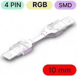 Wasserdichter Steckverbinder für LED RGB SMD mit 4 Pins von Streifen zu Streifen