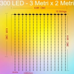 Tuya Tenda Luminosa a LED RGBIC Smart WiFi e Bluetooth