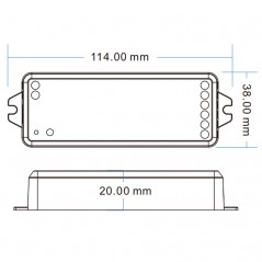 Tuya Controller for Addressable RGB and RGBW LED Strips with IC Chip