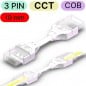Waterdichte Connector voor 3-Pins LED CCT COB van Strip naar Strip Waterdichte Connector voor 3-Pins LED CCT COB van Strip naar Strip