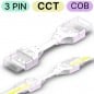 Conector Impermeable para LED CCT COB de 3 pines de Tira a Tira Conector Impermeable para LED CCT COB de 3 pines de Tira a Tira
