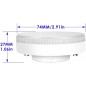 Bombilla LED inteligente Tuya GX53 RGB+CCT con Wi-Fi y Bluetooth.