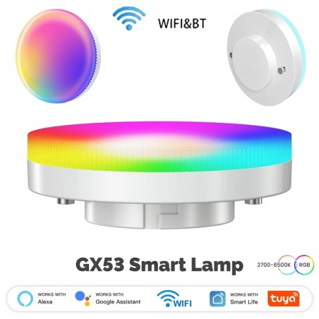 Tuya Intelligente Lampe GX53 RGB+CCT WiFi Bluetooth 7W