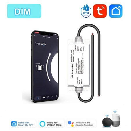 Tuya Controller Dimmer Impermeabile IP68 per LED Smart WiFi