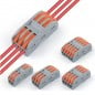 Universelle Schnellklemme für elektrische Kabel mit Hebel und beidseitiger Positionierung 32A
