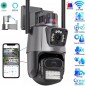 Caméra WiFi intelligente iCSee 6MP avec double objectif motorisé