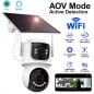 Cámara IP inteligente iCSee de 4 MP con doble lente y panel solar