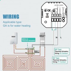 Smart WiFi-Thermostat Beca BHT-006GAW für Wasserheizung
