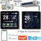 Beca BAC-2005ELW slimme wifi-thermostaat voor 4-pijps ventilatorconvectoren, aan/uit-klepbediening en ventilator met 3 snelheden