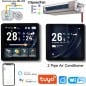 Termostato inteligente WiFi Beca BAC-2005ALW para fancoils de 2 tubos, control de válvula ON/OFF y ventilador de 3 velocidades.