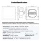 Termostato inteligente WiFi Beca BAC-2005ALW para fancoils de 2 tubos, control de válvula ON/OFF y ventilador de 3 velocidades.