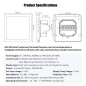 Beca BAC-2005ELW slimme wifi-thermostaat voor 4-pijps ventilatorconvectoren, aan/uit-klepbediening en ventilator met 3 snelheden