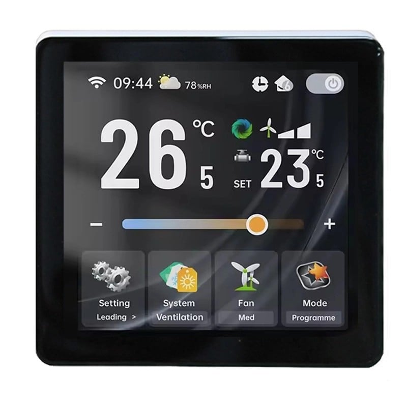 Beca BAC-2005ELW Smart WiFi Thermostat 4-Pipe Fan Coil