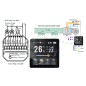Beca BAC-2005ELW slimme wifi-thermostaat voor 4-pijps ventilatorconvectoren, aan/uit-klepbediening en ventilator met 3 snelheden