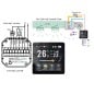 Termostato Smart WiFi Beca BAC-2005ALW per Fan Coil a 2 Tubi Controllo Valvola ON/OFF e Ventola a 3 Velocità