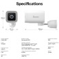 Caméra de sécurité extérieure intelligente WiFi Sonoff CAM-B1P 2K HD