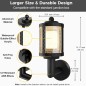 Tuya Vintage Outdoor LED Applique Smart WiFi and Bluetooth RGBCW