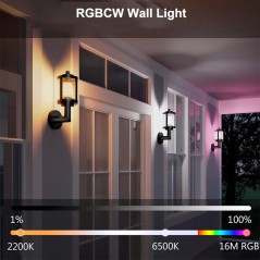 Aplique LED Inteligente Tuya Vintage RGBCW WiFi/Bluetooth