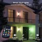 Applique LED extérieure vintage Tuya , connectée en Wi-Fi et Bluetooth RGBCW